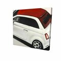 Fondo 32 x 32 in. Italian Red & White Car-Print on Canvas FO2789043